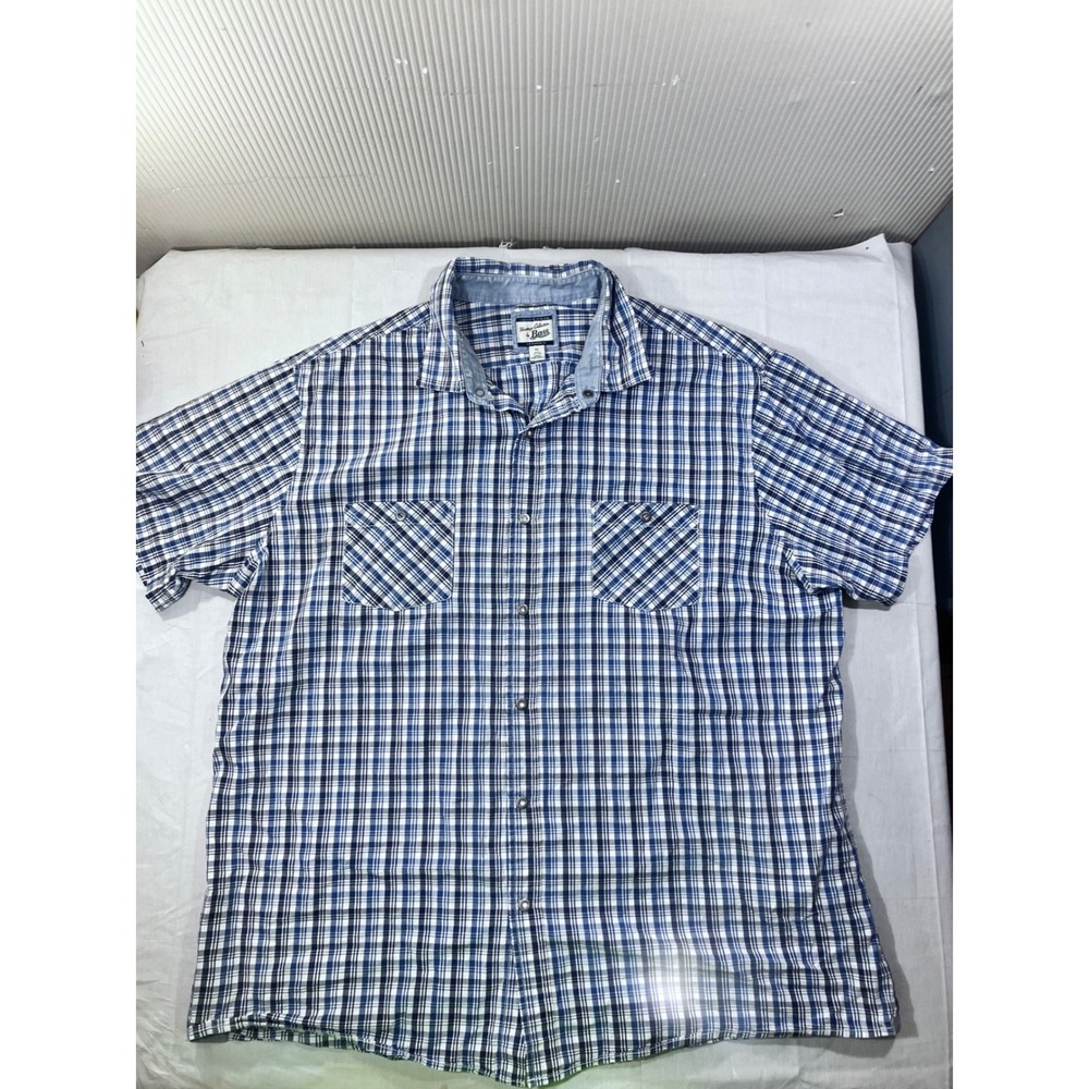 G.H. Bass Heritage Collection Mens XL Plaid Long Sleeve Shirt Slim Fit Cotton